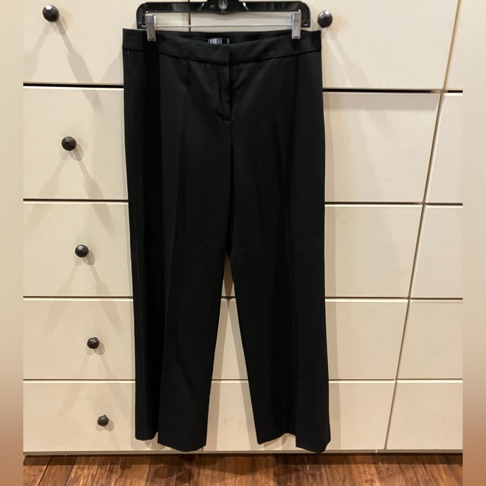 Laundry By Shelli Segal Black Wide-Leg Dress Pants